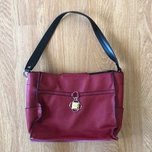 Deep Red Miche Prima “Dabney” Purse 2 Straps